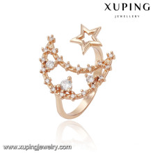 13800 xuping fashion nouveau conçu anneau en or 18k belle